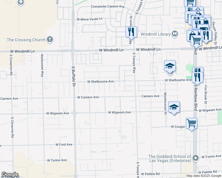 map of restaurants, bars, coffee shops, grocery stores, and more near 8348 Stillhouse Court in Las Vegas