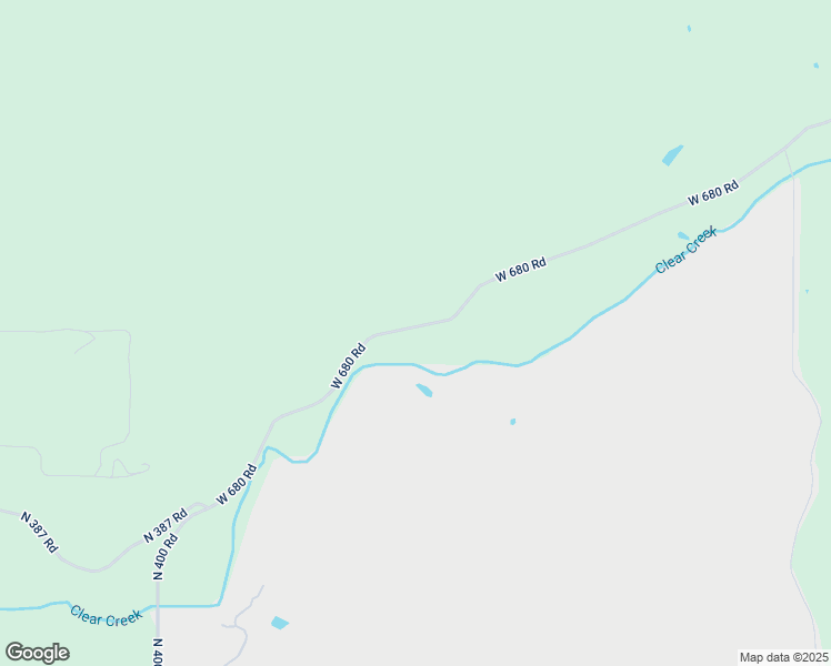 map of restaurants, bars, coffee shops, grocery stores, and more near 7636 West 680 Road in Hulbert