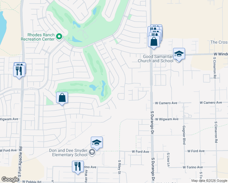 map of restaurants, bars, coffee shops, grocery stores, and more near 644 Newberry Springs Drive in Las Vegas