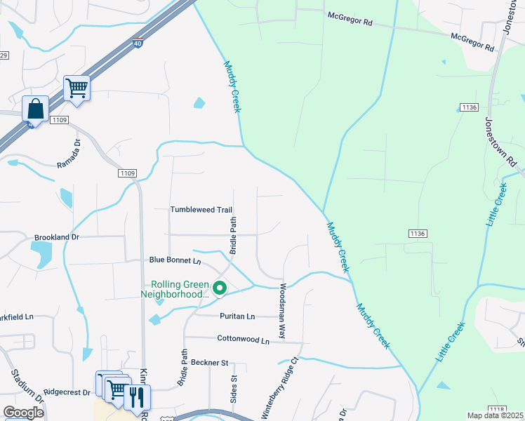 map of restaurants, bars, coffee shops, grocery stores, and more near 4731 Forest Manor Drive in Winston-Salem