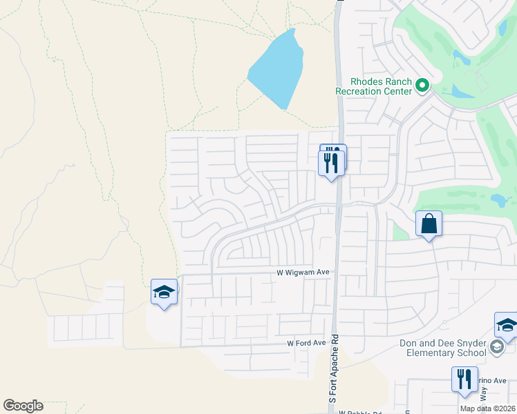 map of restaurants, bars, coffee shops, grocery stores, and more near 566 Redruth Drive in Las Vegas