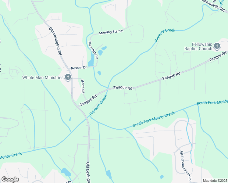 map of restaurants, bars, coffee shops, grocery stores, and more near 738 Teague Rd in Winston-Salem