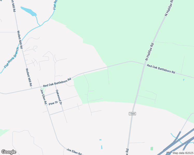 map of restaurants, bars, coffee shops, grocery stores, and more near 5457-5759 Red Oak Battleboro Road in Red Oak