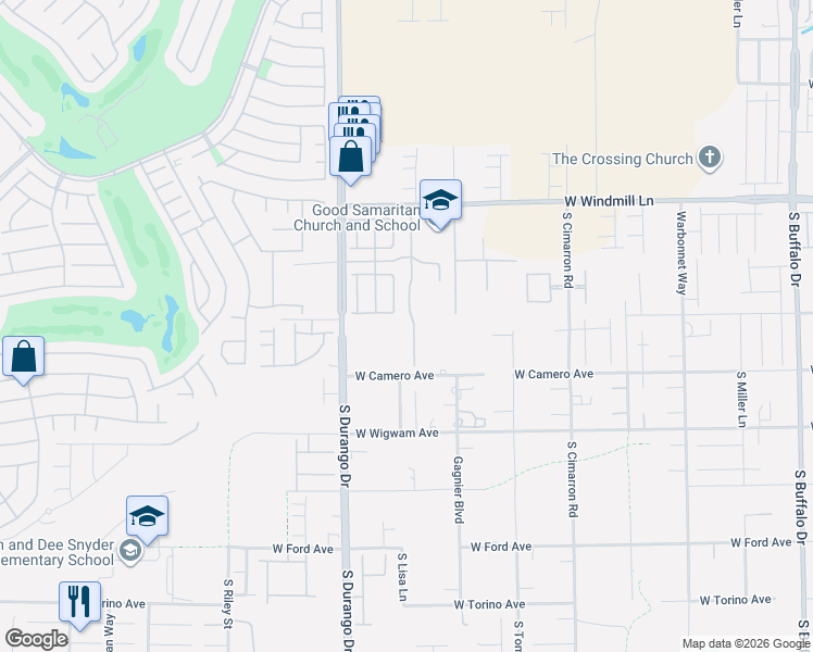 map of restaurants, bars, coffee shops, grocery stores, and more near 8317 Sweetwater Creek Way in Las Vegas