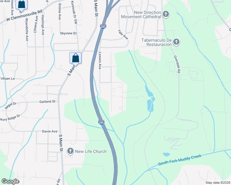 map of restaurants, bars, coffee shops, grocery stores, and more near 330 Pierce Drive in Winston-Salem