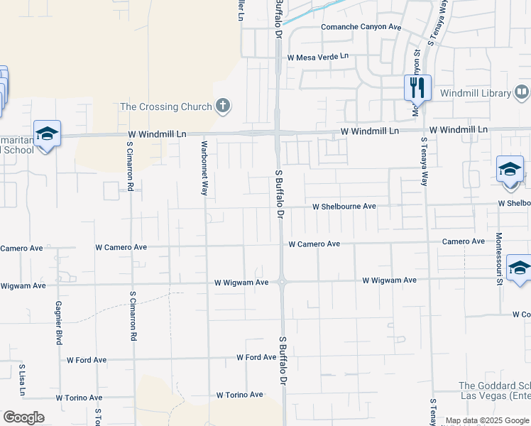 map of restaurants, bars, coffee shops, grocery stores, and more near 8313 Palladium Street in Las Vegas