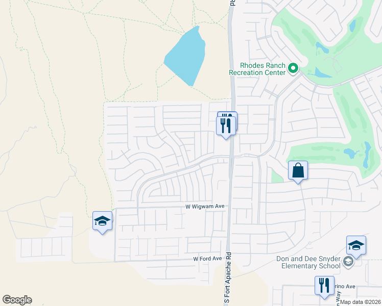 map of restaurants, bars, coffee shops, grocery stores, and more near 541 Penzance Court in Las Vegas