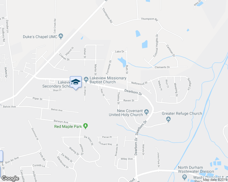 map of restaurants, bars, coffee shops, grocery stores, and more near in Durham