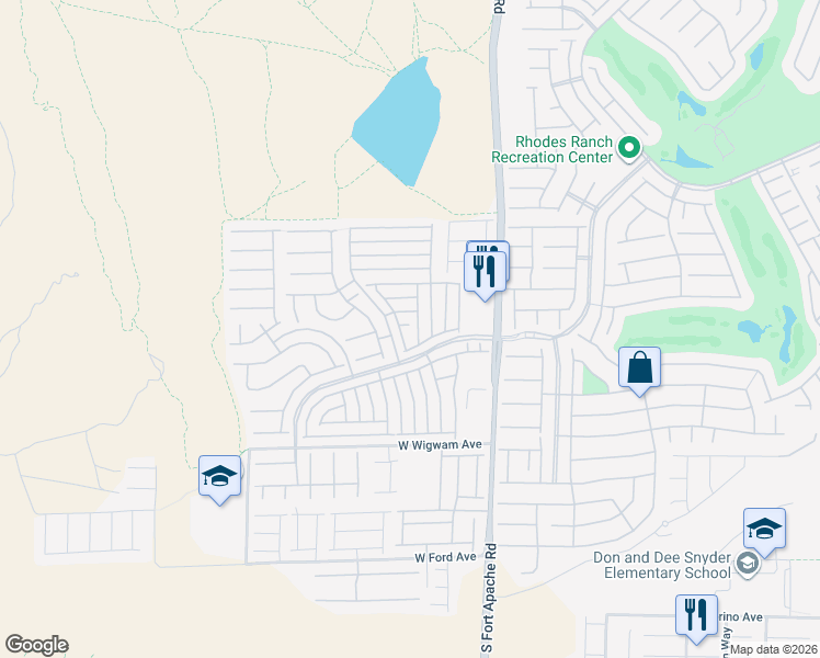 map of restaurants, bars, coffee shops, grocery stores, and more near 541 Penzance Court in Las Vegas