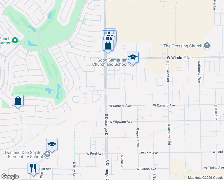 map of restaurants, bars, coffee shops, grocery stores, and more near 8277 Aster Meadow Way in Las Vegas