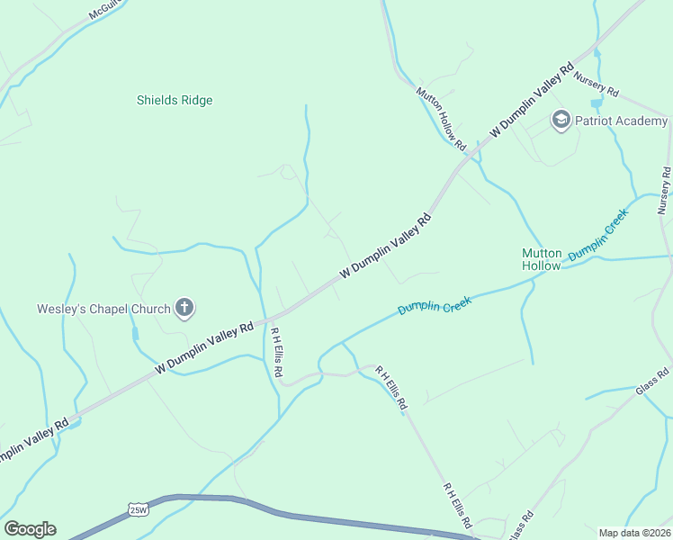 map of restaurants, bars, coffee shops, grocery stores, and more near 634 W Dumplin Valley Rd in Jefferson City