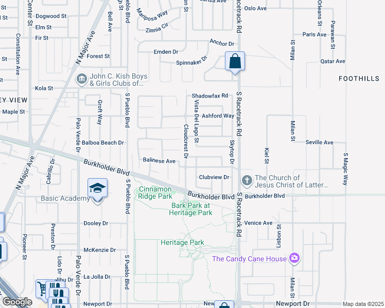 map of restaurants, bars, coffee shops, grocery stores, and more near 906 Sunnyfield Way in Henderson