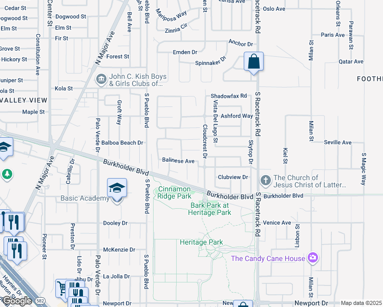 map of restaurants, bars, coffee shops, grocery stores, and more near 863 Chaste Court in Henderson