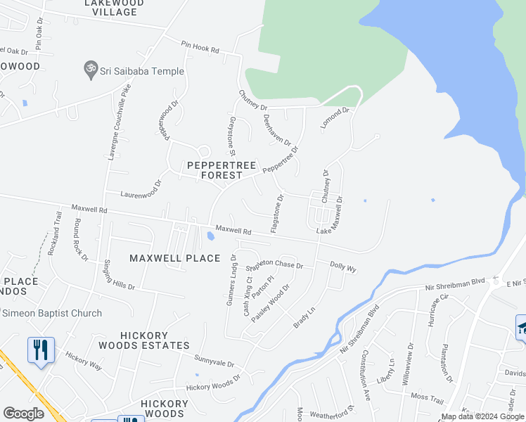 map of restaurants, bars, coffee shops, grocery stores, and more near 1908 Treeview Drive in Nashville