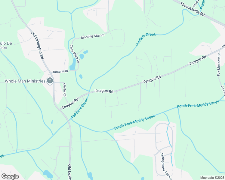 map of restaurants, bars, coffee shops, grocery stores, and more near 742 Teague Road in Winston-Salem