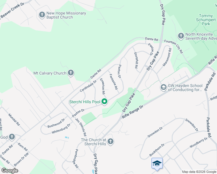 map of restaurants, bars, coffee shops, grocery stores, and more near 911 Alcott Lane in Knoxville