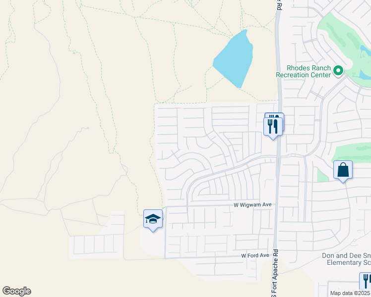 map of restaurants, bars, coffee shops, grocery stores, and more near 563 Teedale Court in Las Vegas