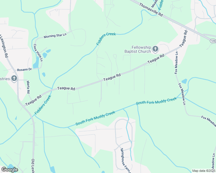 map of restaurants, bars, coffee shops, grocery stores, and more near 900 Teague Road in Winston-Salem
