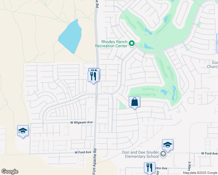 map of restaurants, bars, coffee shops, grocery stores, and more near 576 Glassford Court in Las Vegas
