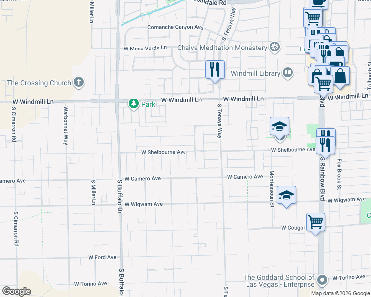 map of restaurants, bars, coffee shops, grocery stores, and more near 8306 Stillhouse Court in Las Vegas