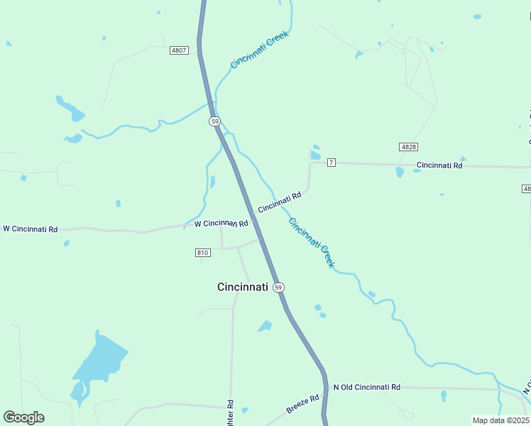 map of restaurants, bars, coffee shops, grocery stores, and more near 12670 Cincinnati Rd in Summers