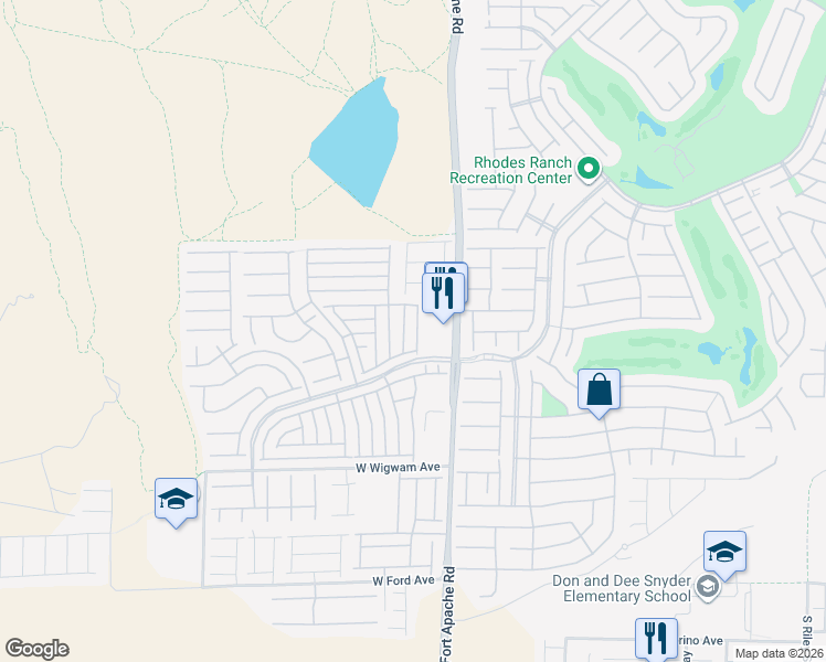 map of restaurants, bars, coffee shops, grocery stores, and more near 543 Cabis Bay Street in Las Vegas
