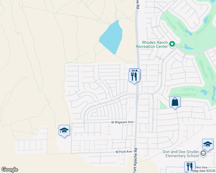 map of restaurants, bars, coffee shops, grocery stores, and more near 543 Lapford Street in Las Vegas