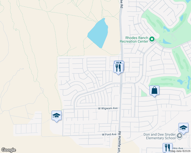 map of restaurants, bars, coffee shops, grocery stores, and more near 543 Lapford Street in Las Vegas