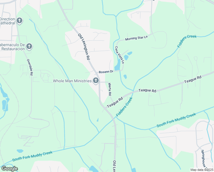 map of restaurants, bars, coffee shops, grocery stores, and more near 160 Marta Road in Winston-Salem