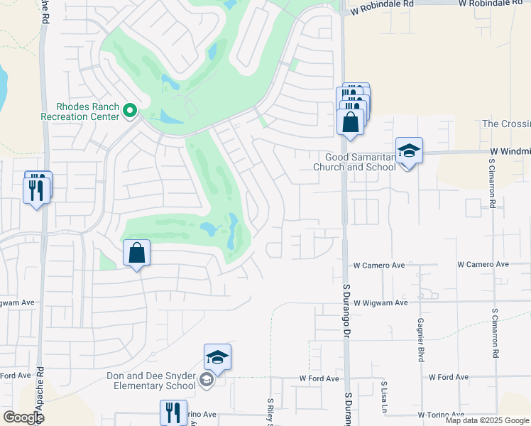 map of restaurants, bars, coffee shops, grocery stores, and more near 581 Newberry Springs Drive in Las Vegas