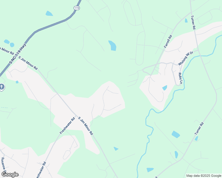 map of restaurants, bars, coffee shops, grocery stores, and more near 2208 Saint Bride Court in Mebane