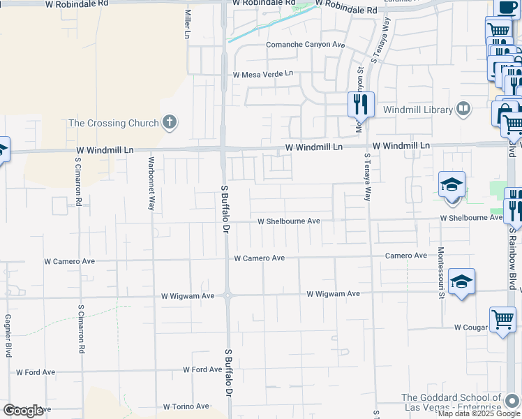map of restaurants, bars, coffee shops, grocery stores, and more near in Enterprise