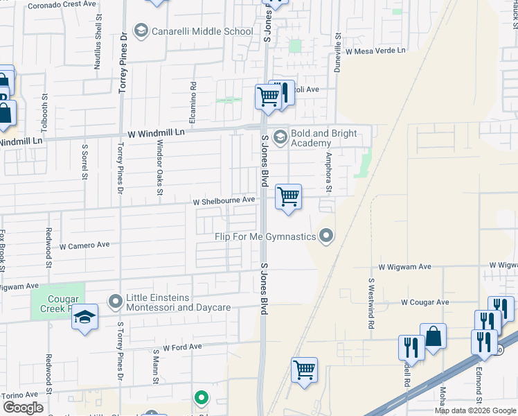 map of restaurants, bars, coffee shops, grocery stores, and more near 8314 Eagle Port Street in Las Vegas