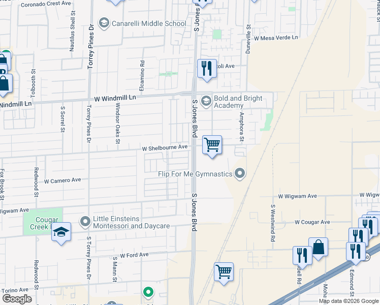 map of restaurants, bars, coffee shops, grocery stores, and more near 8314 Eagle Port Street in Las Vegas