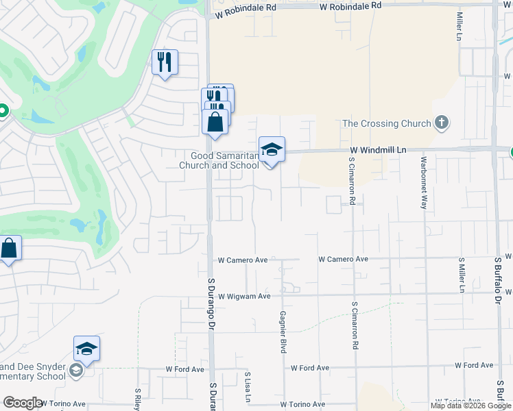 map of restaurants, bars, coffee shops, grocery stores, and more near 8260 Sweetwater Creek Way in Las Vegas