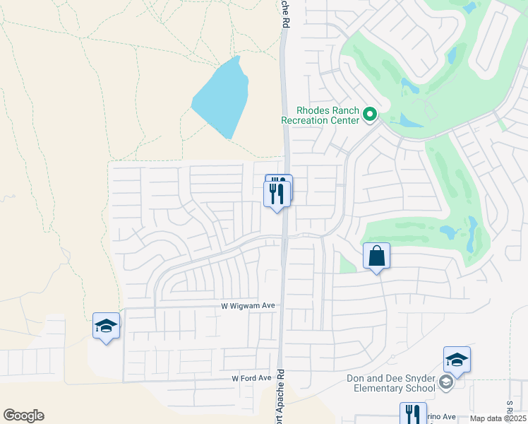map of restaurants, bars, coffee shops, grocery stores, and more near 530 Cabis Bay Street in Las Vegas