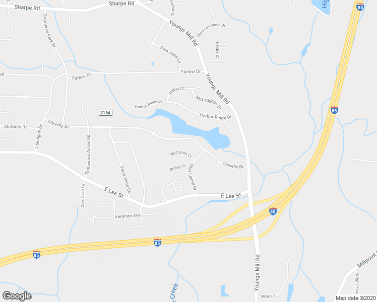 map of restaurants, bars, coffee shops, grocery stores, and more near 4315 McCarron Court in Greensboro