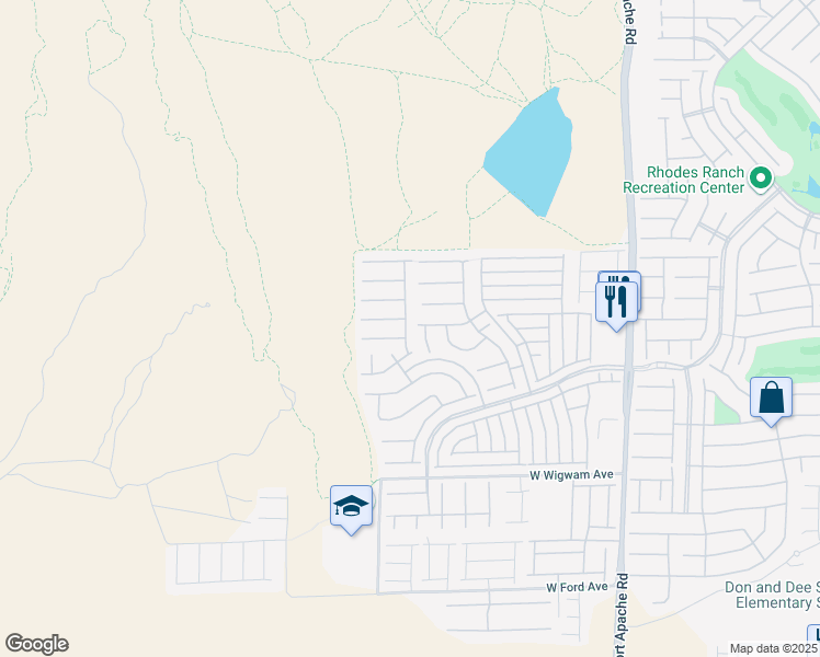 map of restaurants, bars, coffee shops, grocery stores, and more near 532 Merseyside Drive in Las Vegas