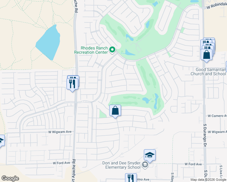map of restaurants, bars, coffee shops, grocery stores, and more near 177 Tall Ruff Drive in Las Vegas