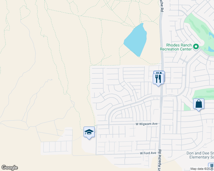 map of restaurants, bars, coffee shops, grocery stores, and more near 563 Teedale Court in Las Vegas