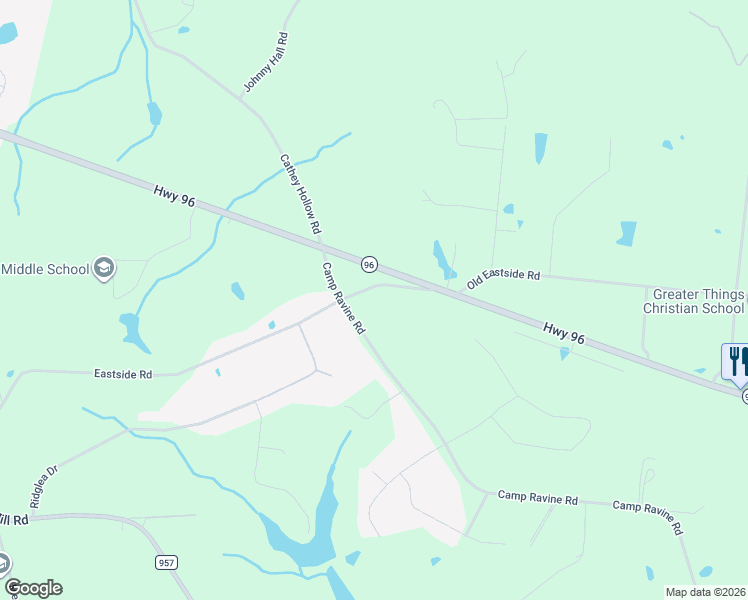 map of restaurants, bars, coffee shops, grocery stores, and more near 1205 Camp Ravine Road in Burns