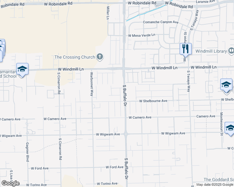 map of restaurants, bars, coffee shops, grocery stores, and more near 7842 Pink Opal Avenue in Las Vegas