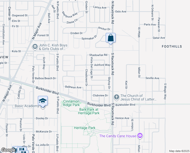 map of restaurants, bars, coffee shops, grocery stores, and more near 921 Strider Drive in Henderson