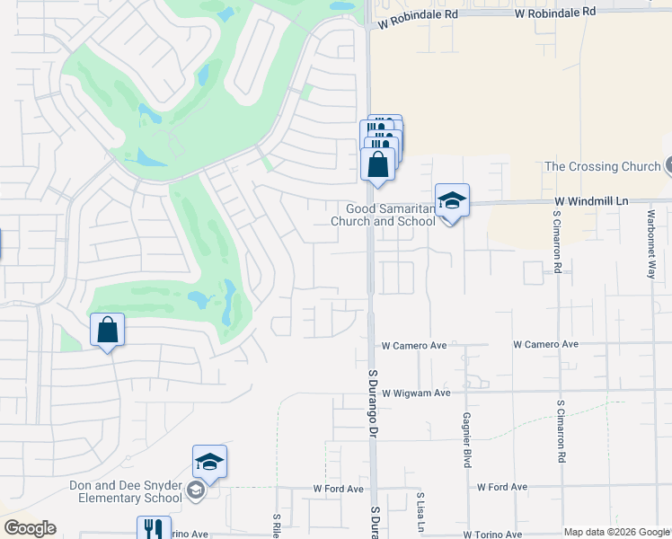 map of restaurants, bars, coffee shops, grocery stores, and more near 321 Powerbilt Avenue in Las Vegas