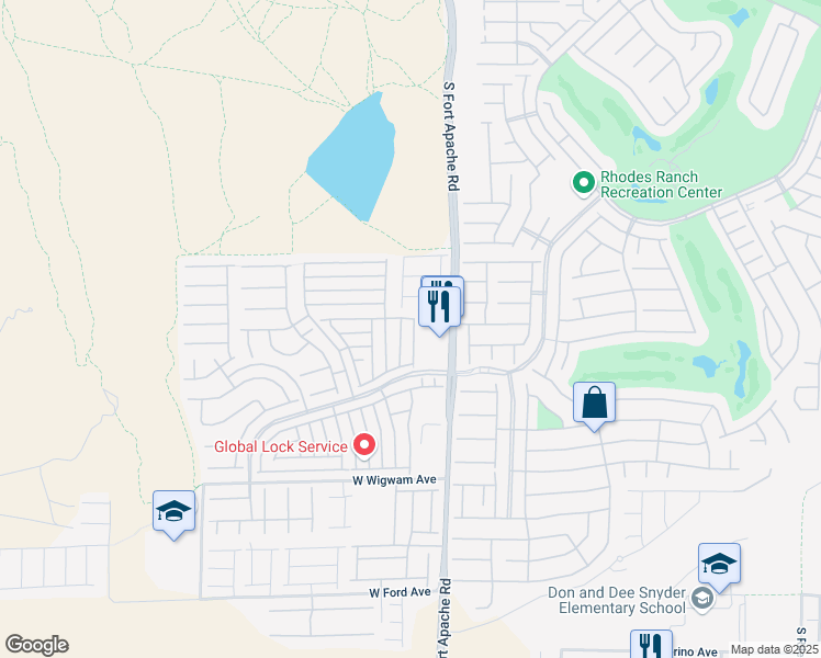 map of restaurants, bars, coffee shops, grocery stores, and more near 523 Cabis Bay Street in Las Vegas