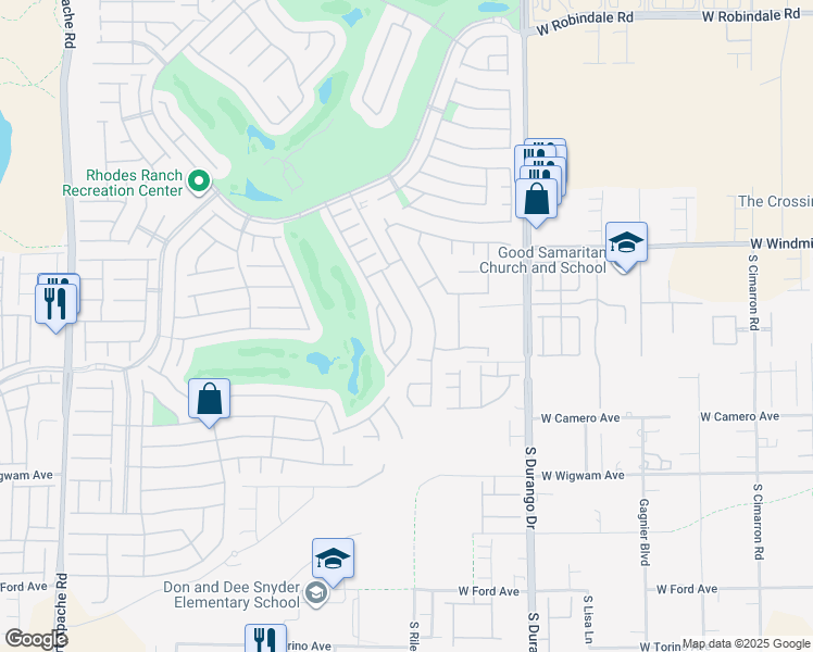 map of restaurants, bars, coffee shops, grocery stores, and more near 563 Newberry Springs Drive in Las Vegas