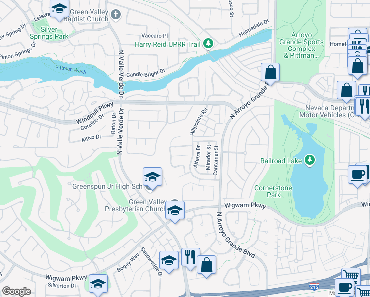 map of restaurants, bars, coffee shops, grocery stores, and more near 1757 Beechnut Avenue in Henderson