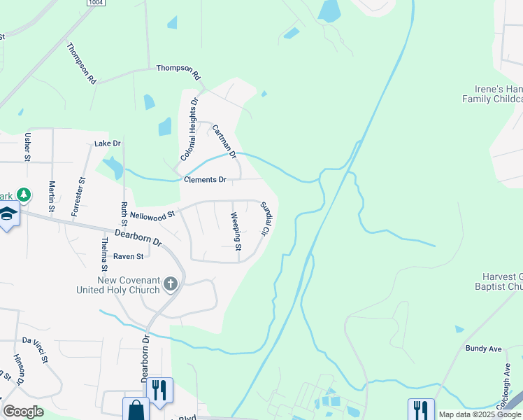 map of restaurants, bars, coffee shops, grocery stores, and more near 2511 Sundial Circle in Durham