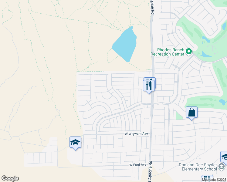 map of restaurants, bars, coffee shops, grocery stores, and more near 589 Shewsbury Avenue in Las Vegas