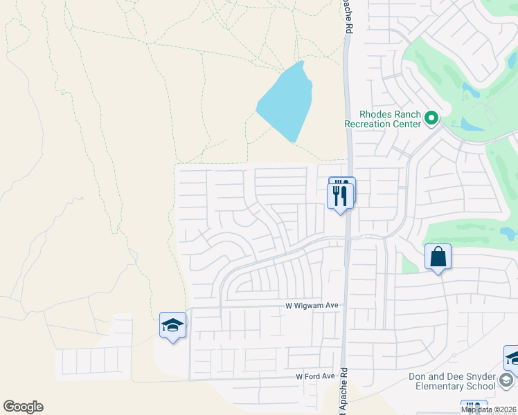 map of restaurants, bars, coffee shops, grocery stores, and more near 589 Shewsbury Avenue in Las Vegas